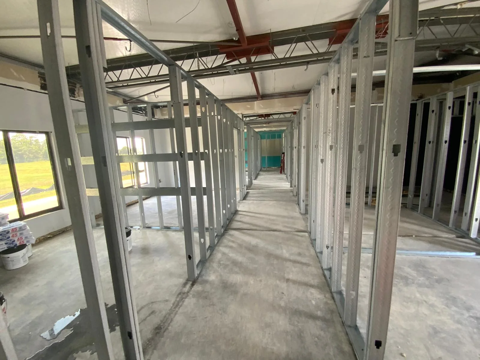 Corridor Metal Stud Framing